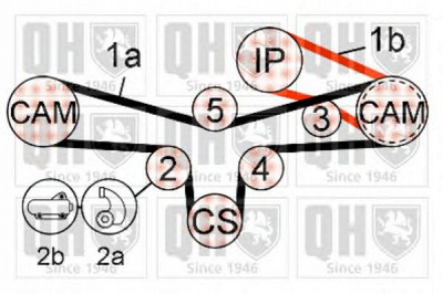 QUINTON HAZELL qbk584 -  Комплект ремня ГРМ